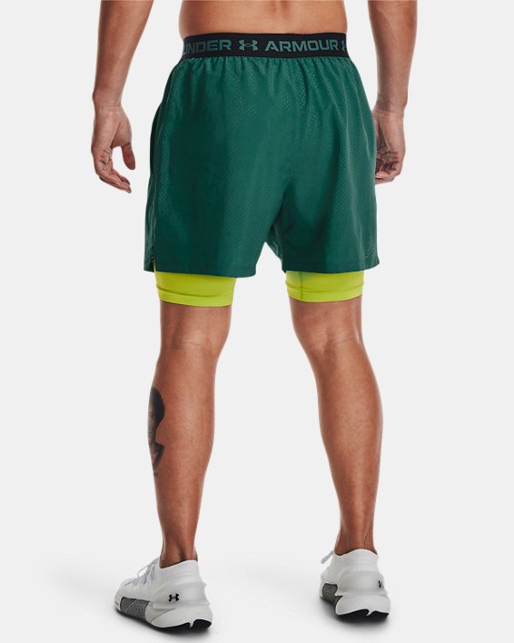 Men's UA Vanish Woven 2-in-1 Vent Shorts, Green, pdpMainDesktop image number 1